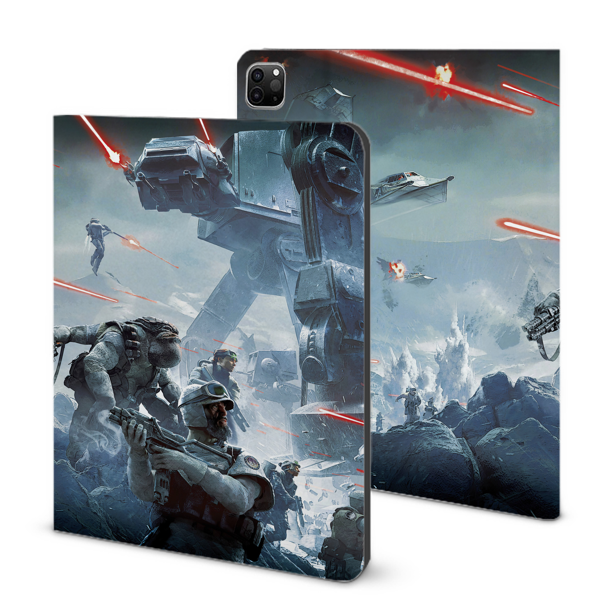 （画像用） スター・ウォーズ Star Wars IPad ケース ブック型 PUレザー TPU 耐衝撃 軽量 薄型 ペン収納なし 全面保護 IPad 各モデル対応